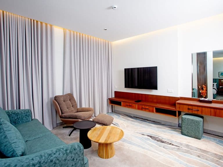 A suite living area