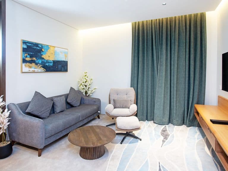 A suite living area