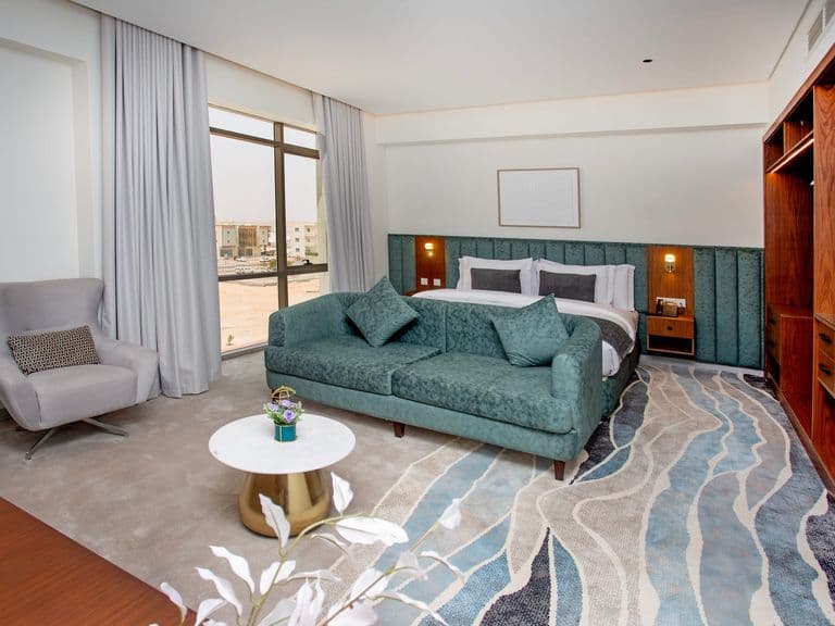A junior suite with sofa