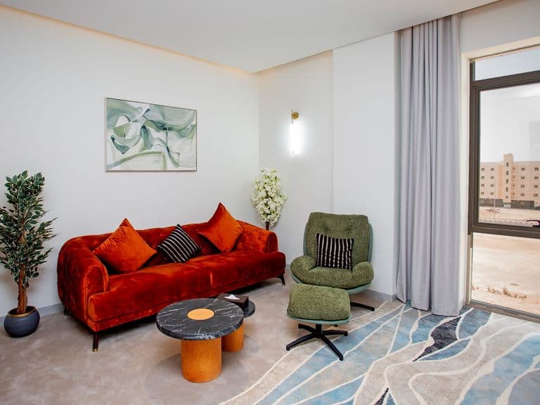 A suite living area