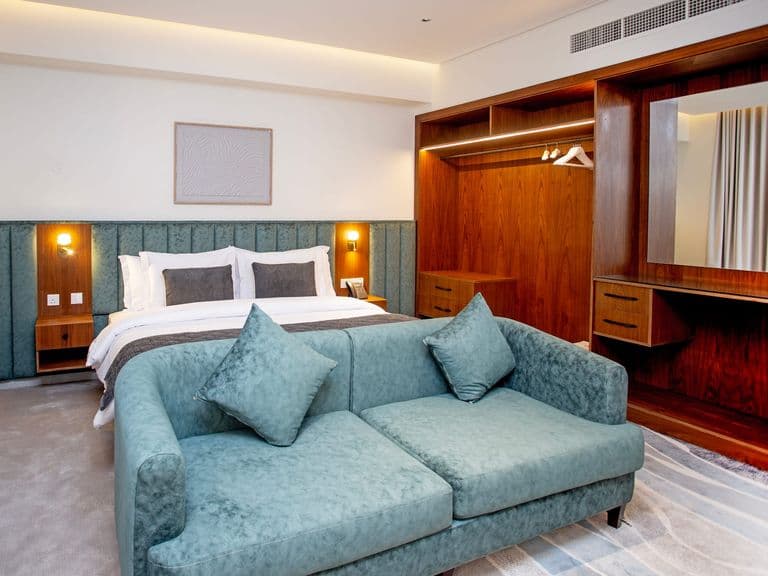 A junior suite with sofa