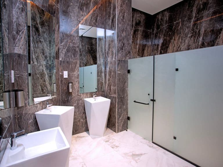 A guest washroom