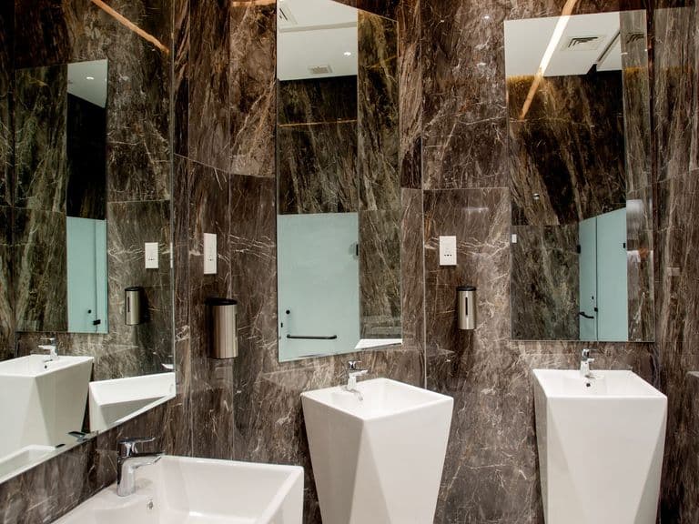 A guest washroom