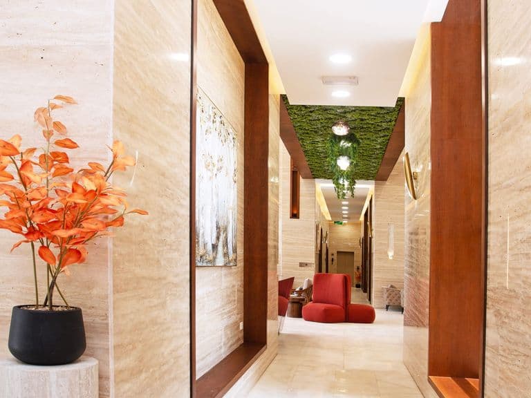 A corridor in the public areas