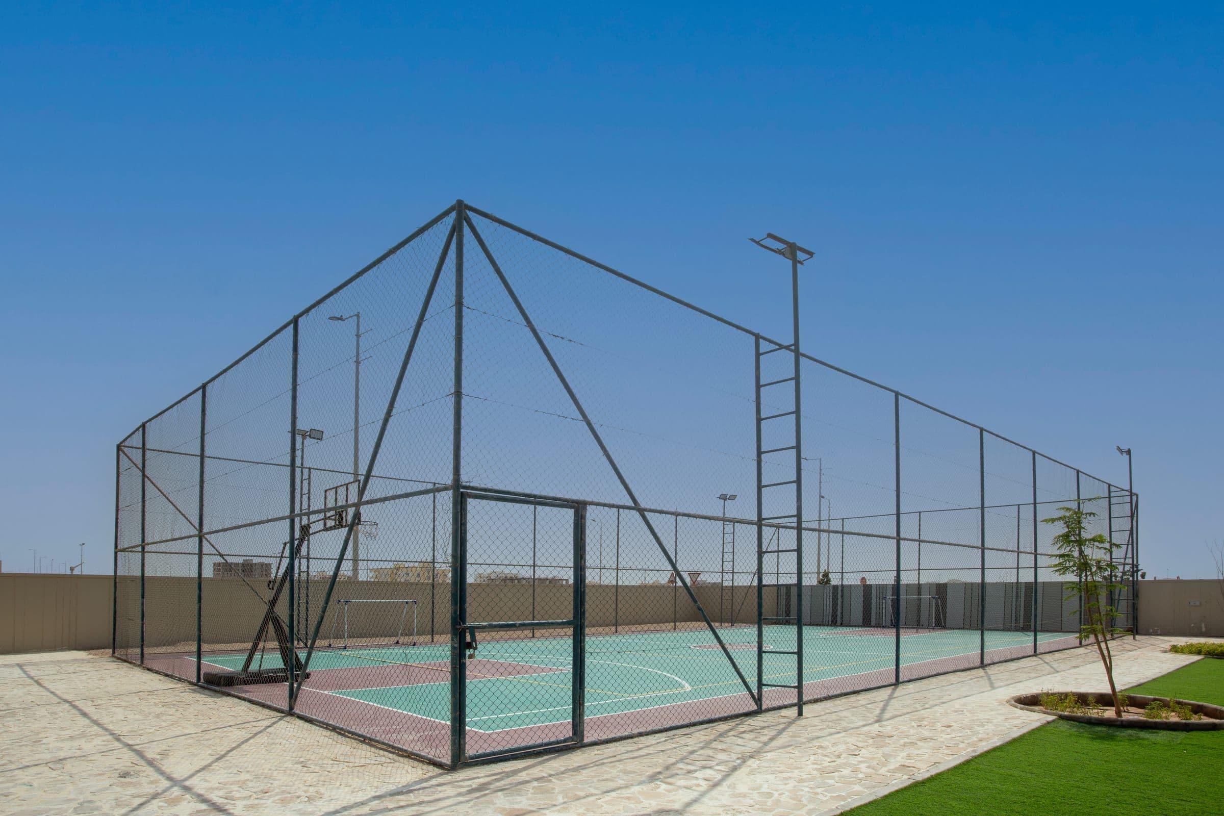 The basketball court